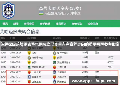 英超保级暗战更衣室氛围成隐形变量左右赛程走向的重要提醒参考指南